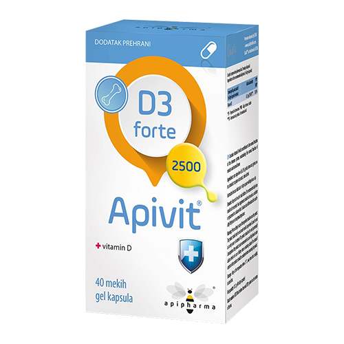 Apivit® D3 forte 2500 meke kapsule